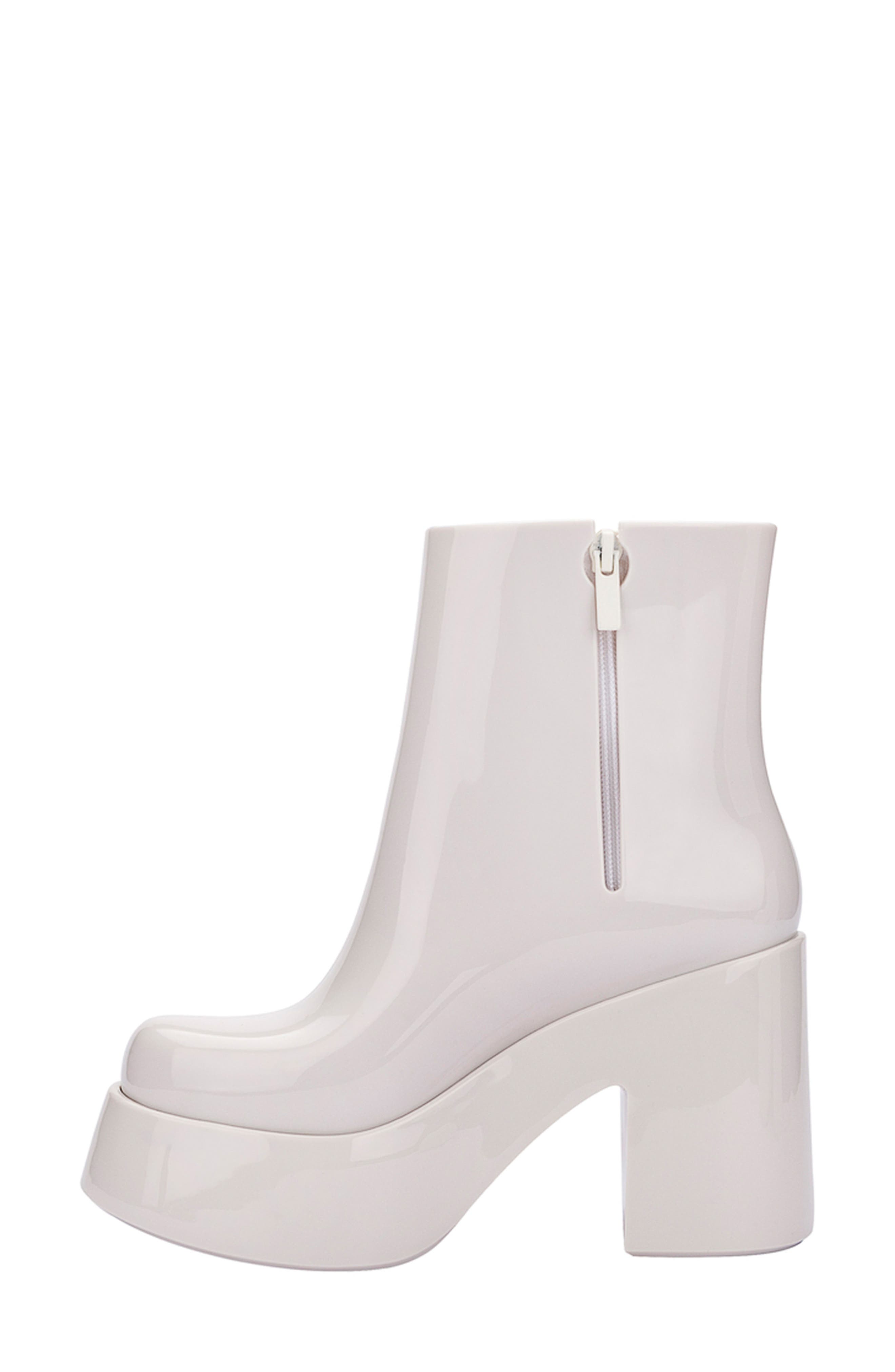 Melissa Nubia II Platform Bootie, Alternate, color, White