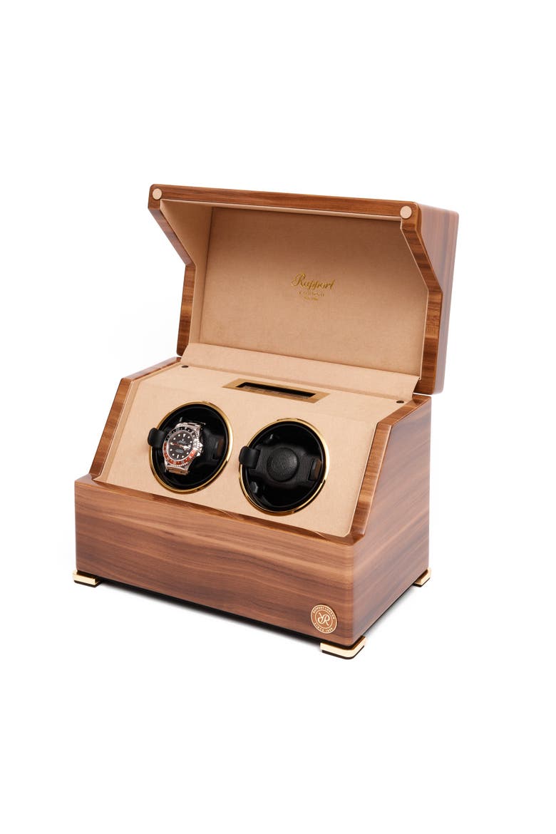 PERPETUA DUO WATCH WINDER, Alternate, color, Walnut