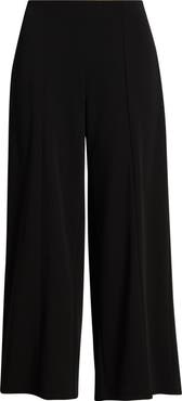 AK ANNE KLEIN Po Center Seam Crop Wide Leg Pants