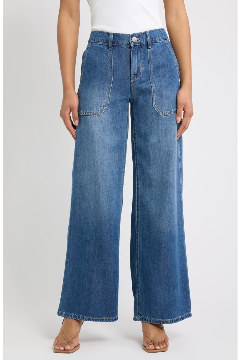 Utility Pocket Wide Leg Jeans, Main, color, MARYSVILLE