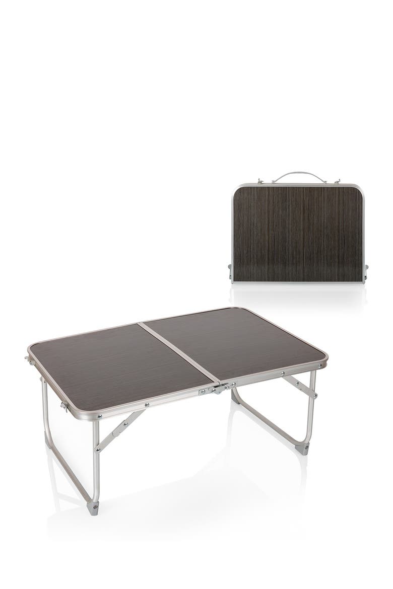 Concert Table Mini Portable Table, Alternate, color, BROWN