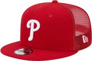 New Era Youth New Era  Red Philadelphia Phillies 9FIFTY Trucker Snapback Hat