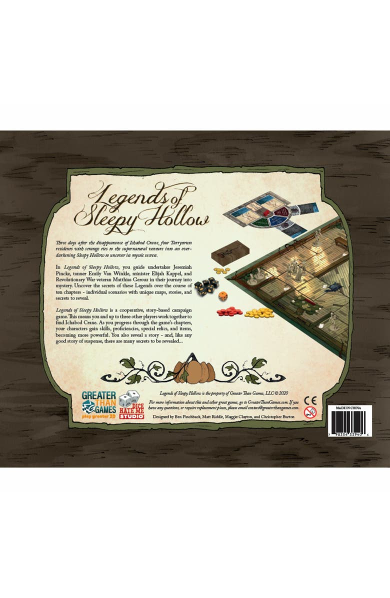 Greater Than Games, LLC egends of Sleepy Hollow Cooperative Miniatures Based Campaign Game, Alternate, color, Multicolored