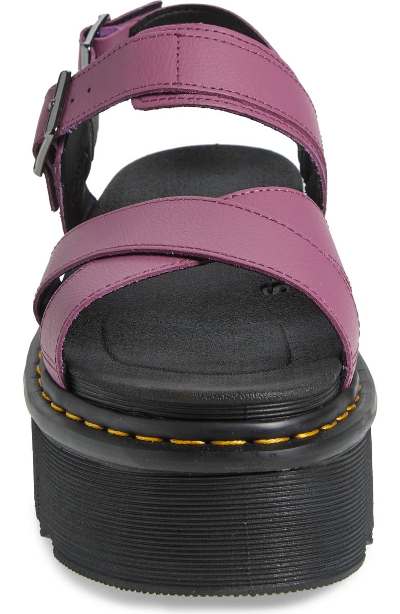 Dr. Martens Voss II Quad Platform Slingback Sandal, Alternate, color, Muted Purple