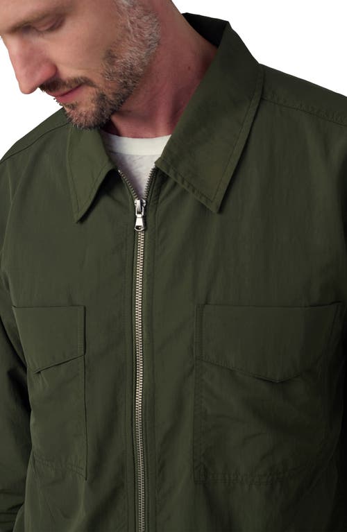 Joe's Modern Utilitarian Water Resistant Nylon Jacket In Green