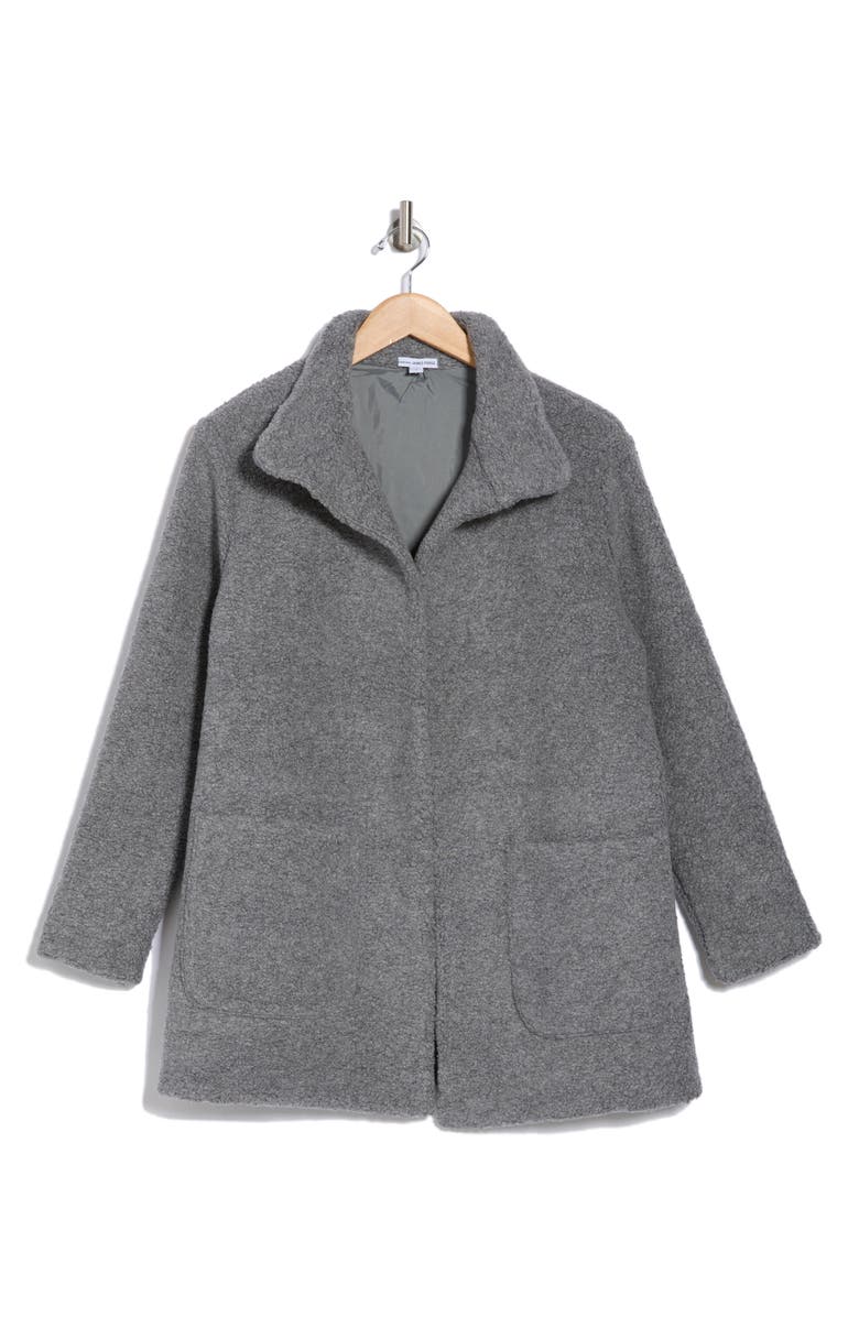 James Perse Faux Shearling Coat, Alternate, color, 