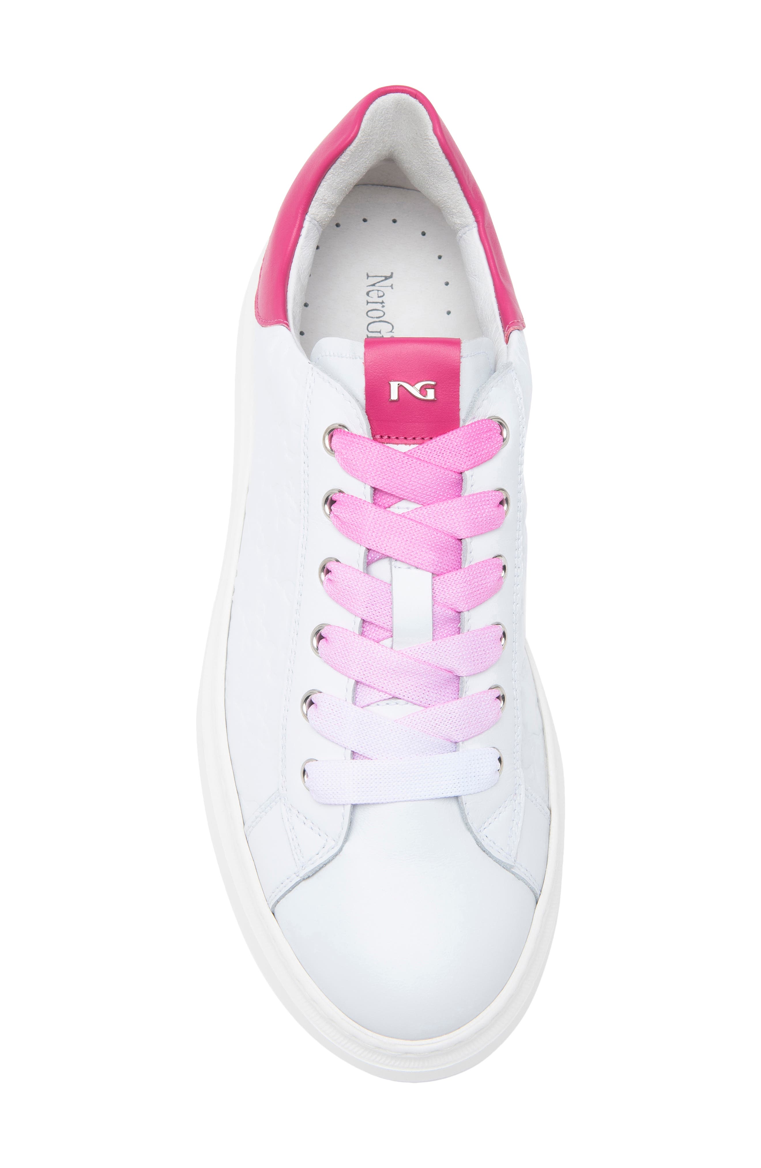 NeroGiardini Embossed Skate Sneaker, Alternate, color, 