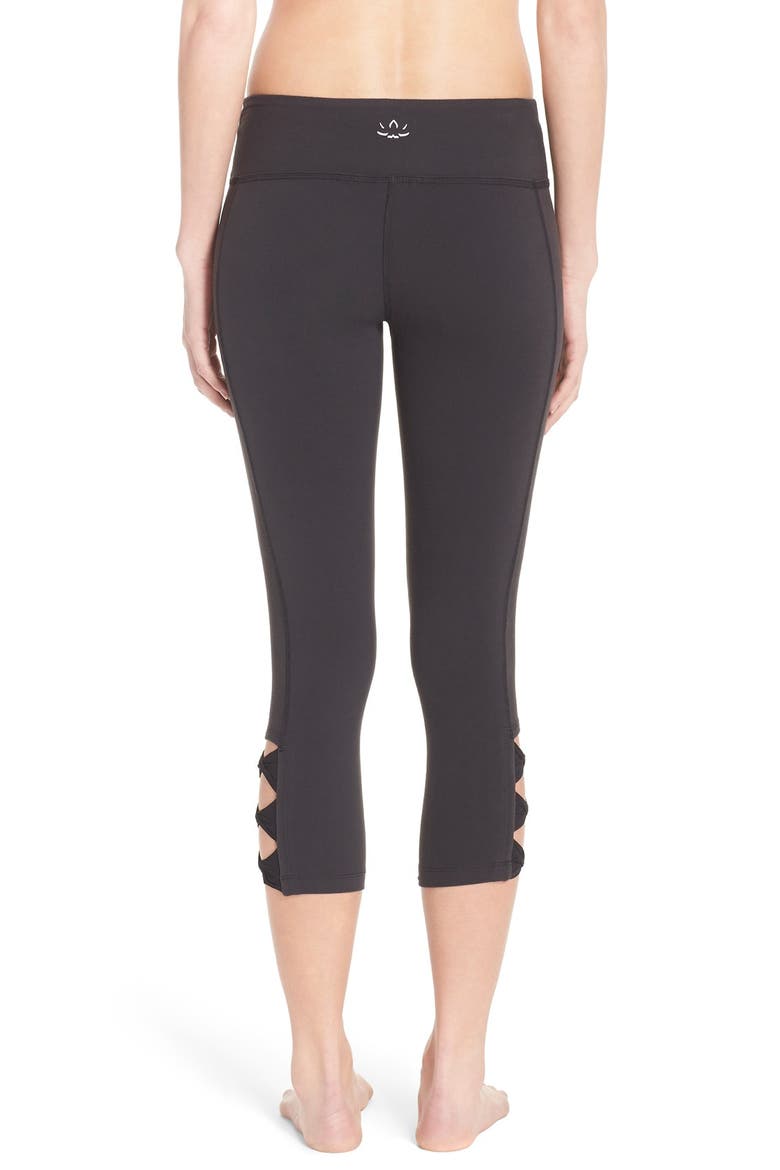 Side Twist Leggings, Alternate, color, BLACK