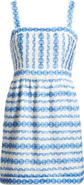 French Connection Dot Print Structured Taffeta Minidress