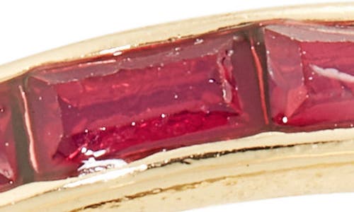 Nordstrom Rack Set Of 2 Baguette Cut Cubic Zirconia Rings In Gold