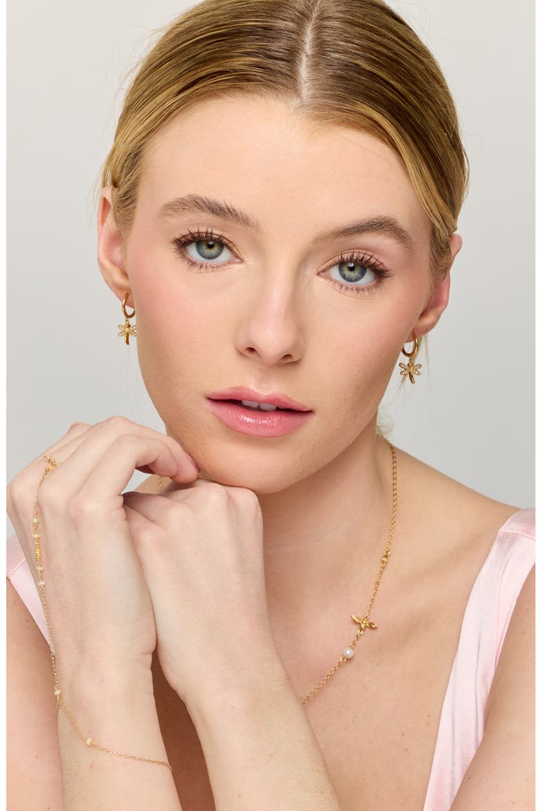 Skimmer Shine Hoop Earrings, Alternate, color, GOLD