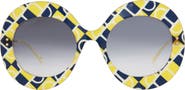 Gucci 53mm Gradient Round Sunglasses