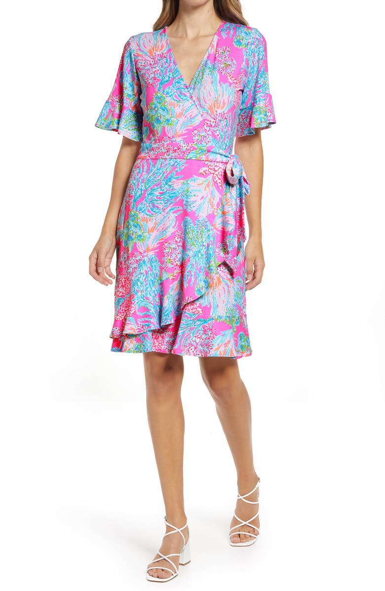 Lilly Pulitzer<sup>®</sup> Isella Print Wrap Dress, Main, color,