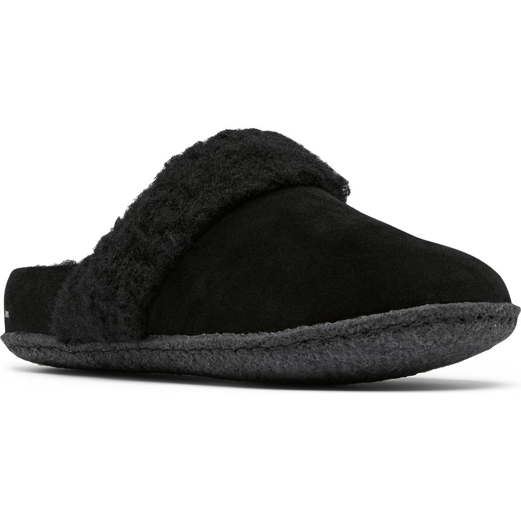 Sorel Kids' Nakiska Ii Faux Fur Slide Slipper In Multi