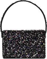 Simitri Sequin Box Clutch
