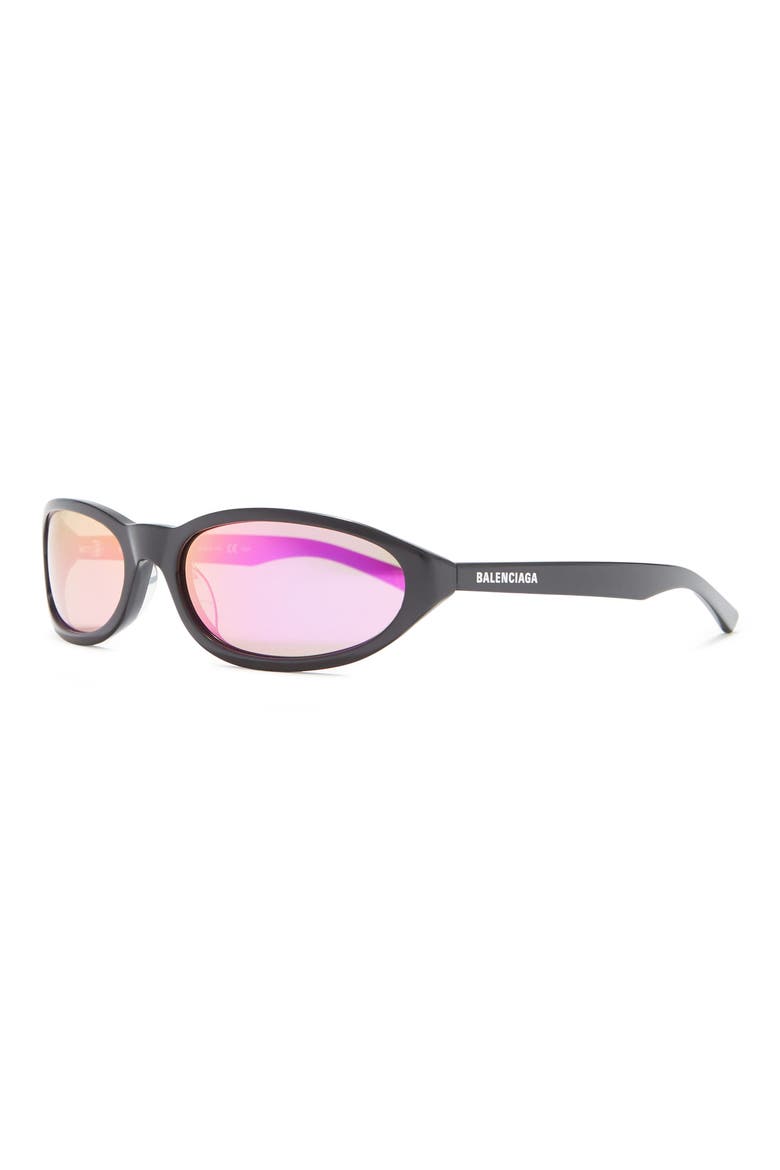 59mm Oval Sunglasses, Alternate, color, BLACK BLACK VIOLET