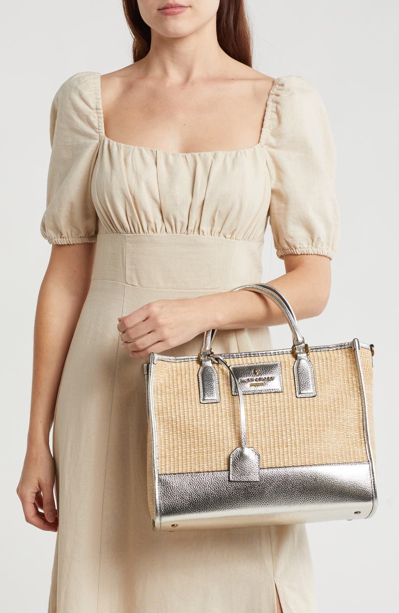 Kurt Geiger London Chiswick Top Handle Top Bag, Alternate, color, Silver Multi