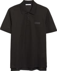 Givenchy Regular Fit Logo Patch Cotton Piqué Polo