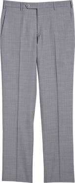 Zanella Parker Contemporary Fit Check Stretch Wool Pants