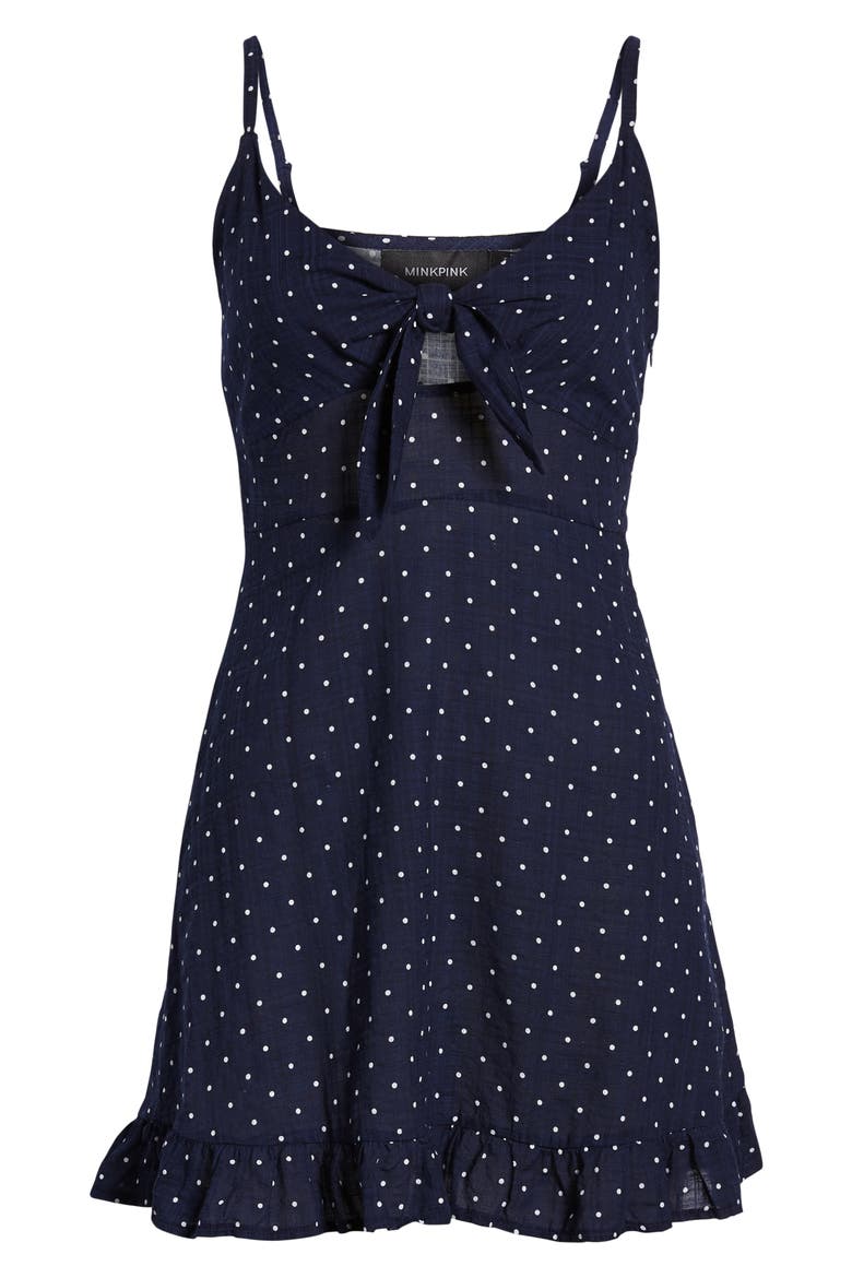 Safari Star Light Minidress, Alternate, color, NAVY