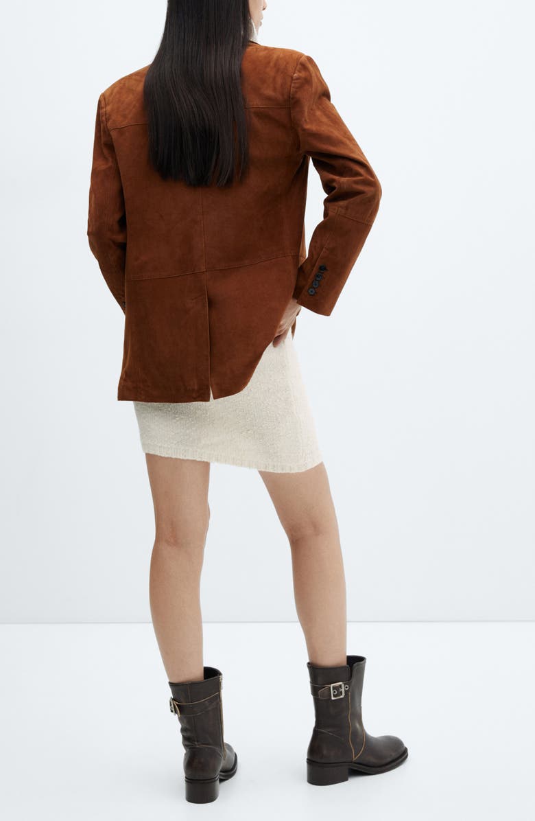 MANGO Textured Sweater Miniskirt, Alternate, color, 