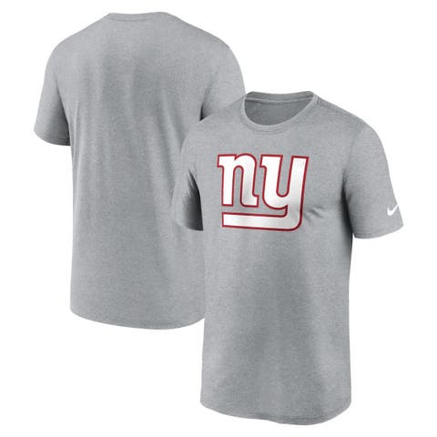 Men's Nike Heather Charcoal New York Giants Primetime Legend Logo Performance T-Shirt