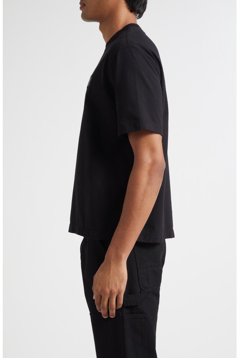Compass Logo Patch Short Sleeve T-Shirt, Alternate, color, V0029 BLACK