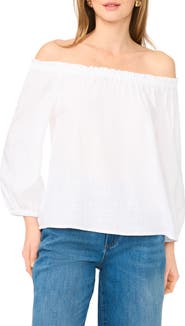 Vince Camuto Off the Shoulder Puff Sleeve Top