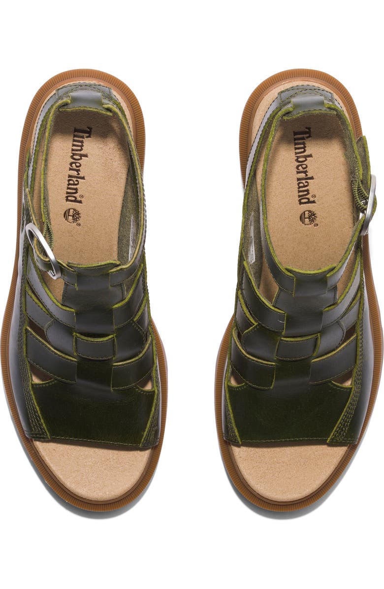 Timberland Allington Heights Platform Fisherman Sandal, Alternate, color, Dark Green Fern Grain