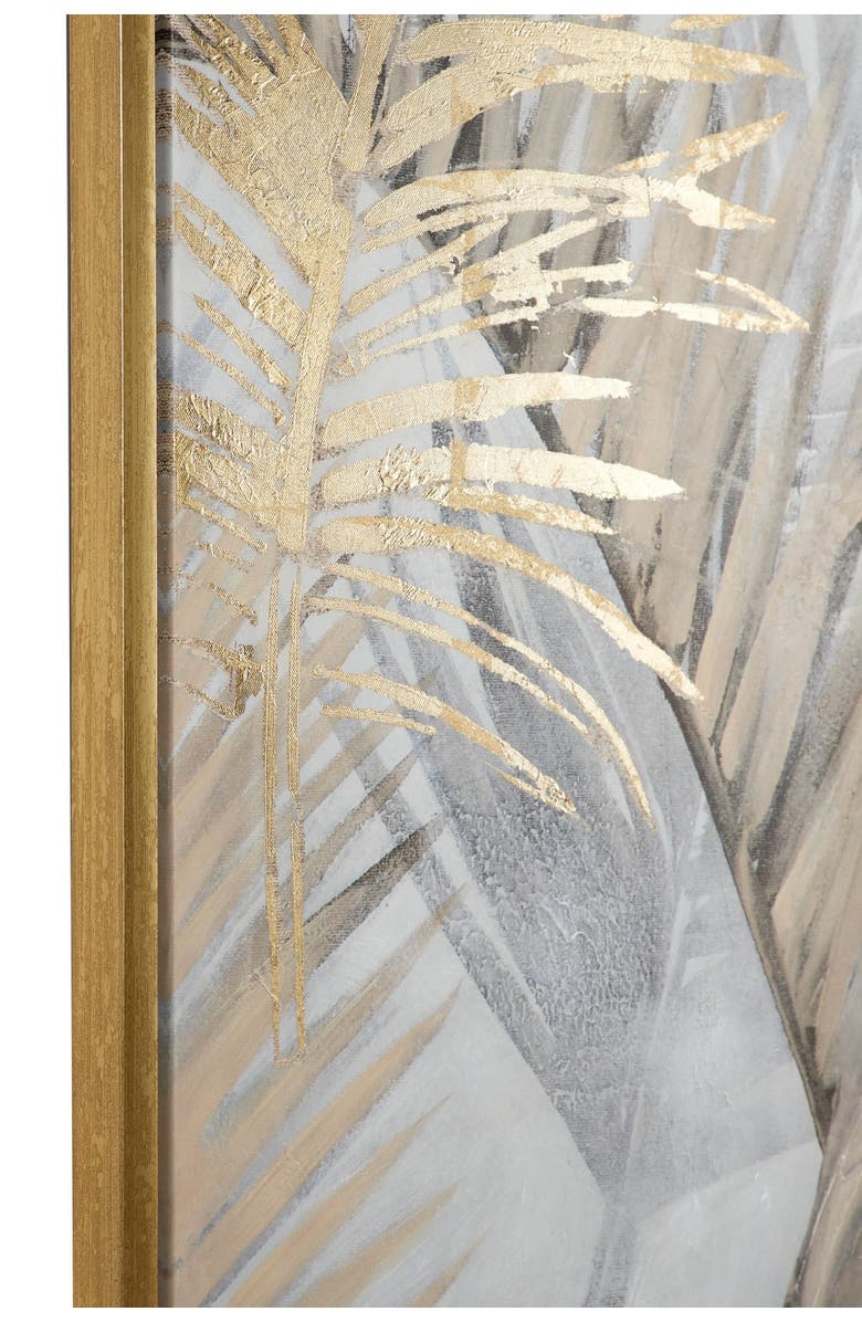 COSMO BY COSMOPOLITAN Large Square Palm Leaves & Ferns Acrylic Framed Painting, Alternate, color, 