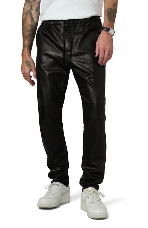 Joe's The Laird Slim Fit Leather Pants in Black 