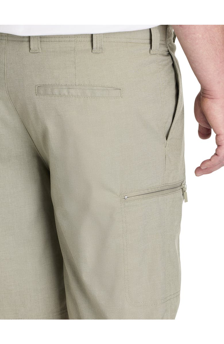 True Nation by DXL Big & Tall Everyday Hidden Cargo Shorts, Alternate, color, Four Leaf Clover