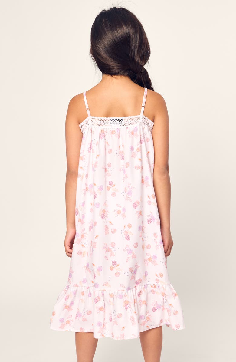 Petite Plume Kids' Lily Seashell Print Nightgown, Alternate, color,