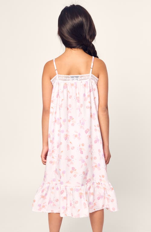 Petite Plume Girl's Lily Seashell Splendor Nightgown In White