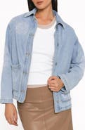 Petal & Pup Mora Embroidered Denim Shacket