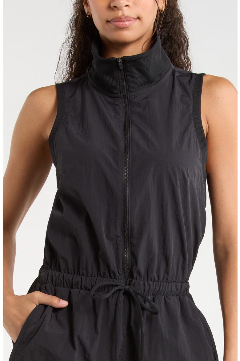Travel Lite Romper, Alternate, color, BLACK