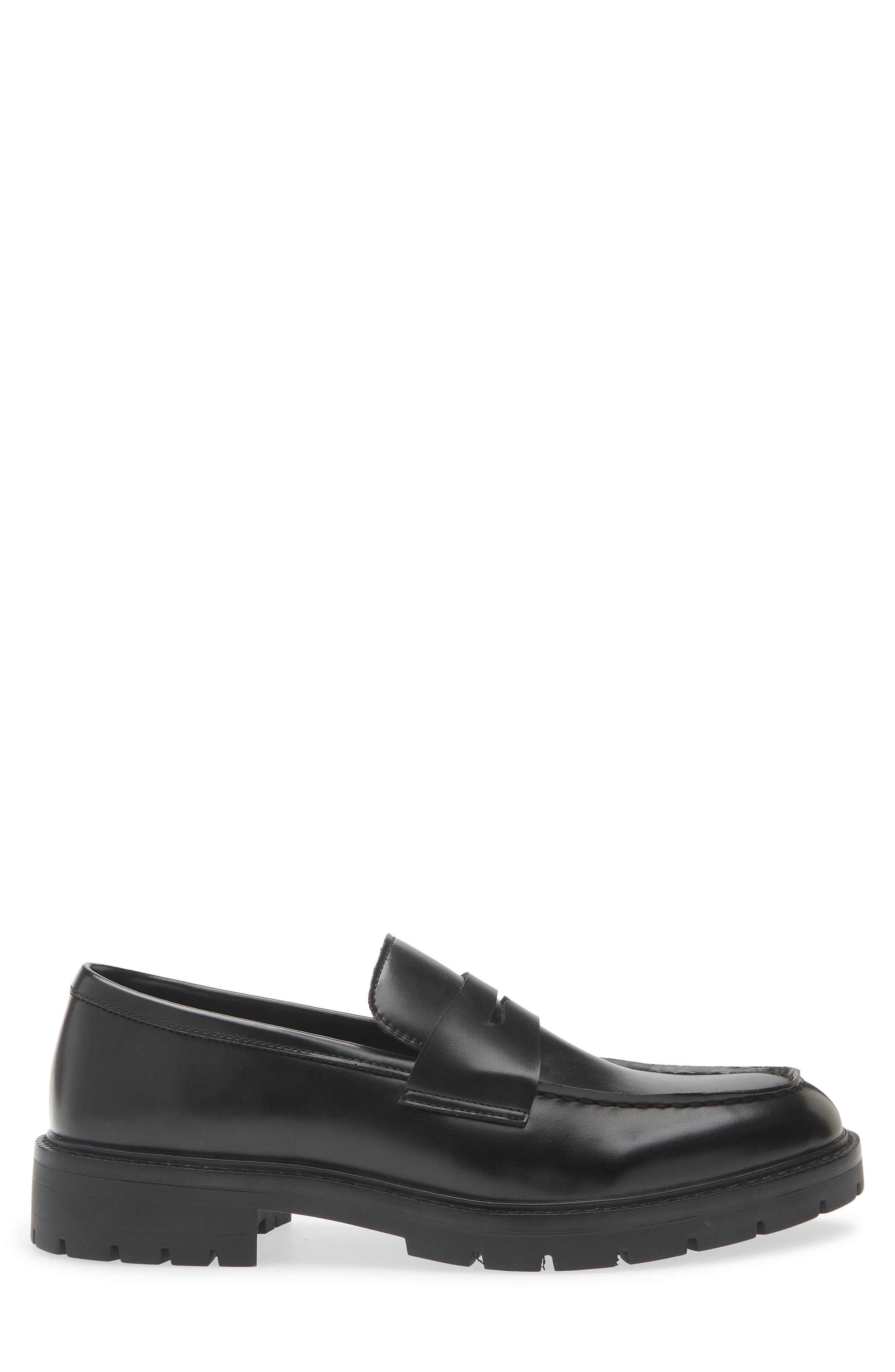 Abound Dayton Lug Penny Loafer, Alternate, color, Black