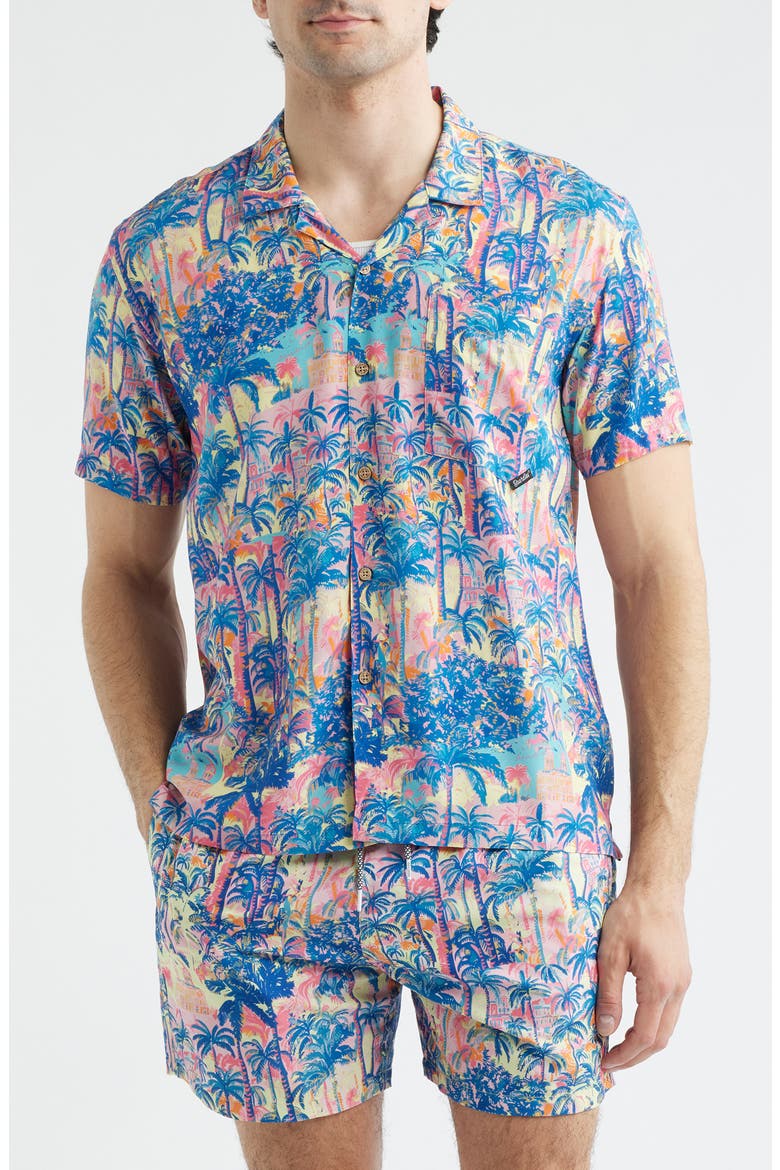 Havana Print Camp Shirt, Main, color, MULTI