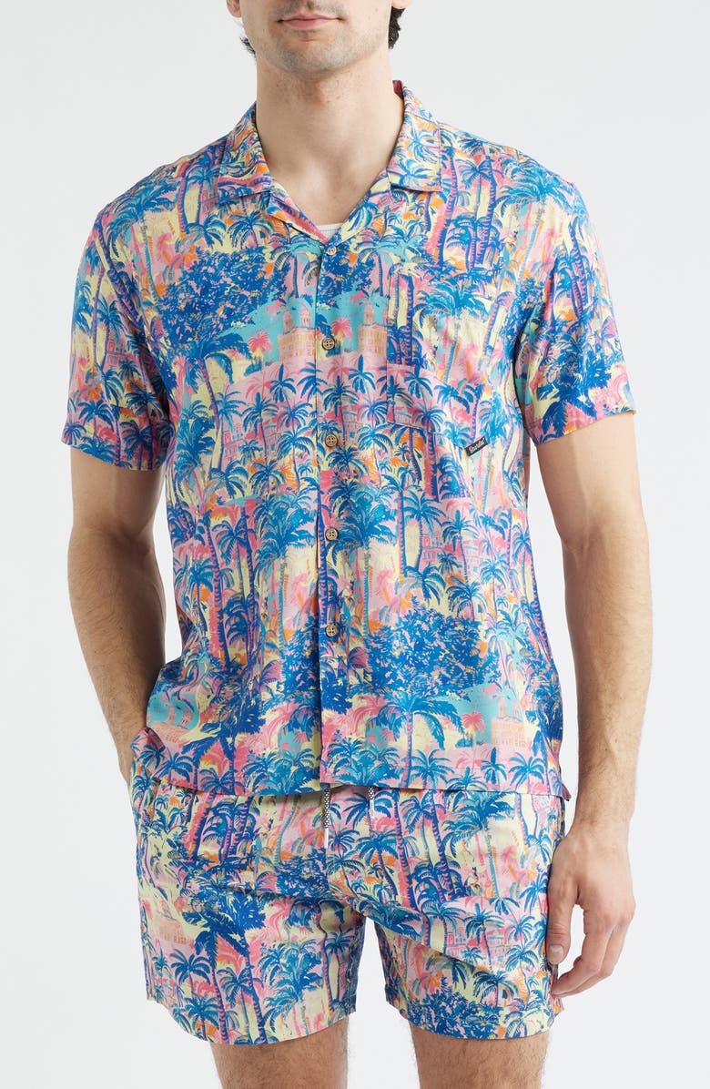 Boardies Havana Print Camp Shirt, Main, color, Multi