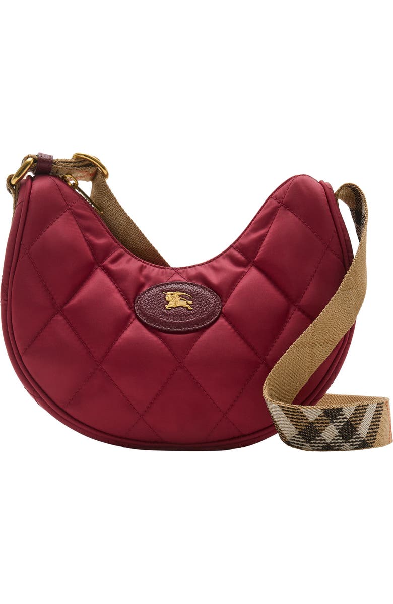 Burberry Horseshoe Quilted Nylon Crossbody Bag, Main, color,