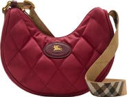 ショルダーバッグ・ポシェット Burberry Ll Horseshoe Crossbody - Burberry - Nylon - Red Burberry Horseshoe Quilted Nylon Crossbody Bag | Nordstrom