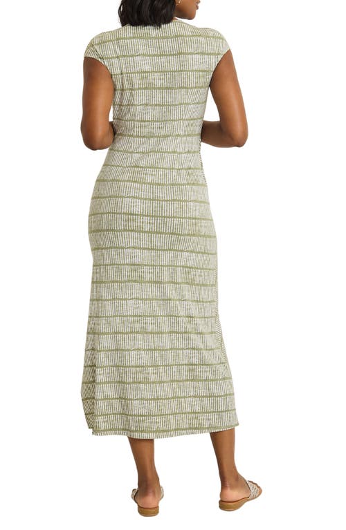 Tommy Bahama Carmela Bungalow Bay Stripe Faux Wrap Maxi Dress