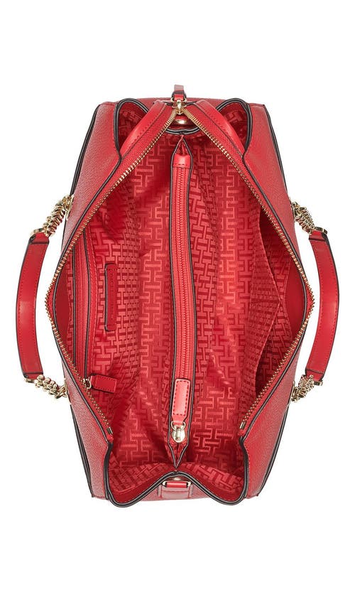 Halston Janis Satchel Bag In Red