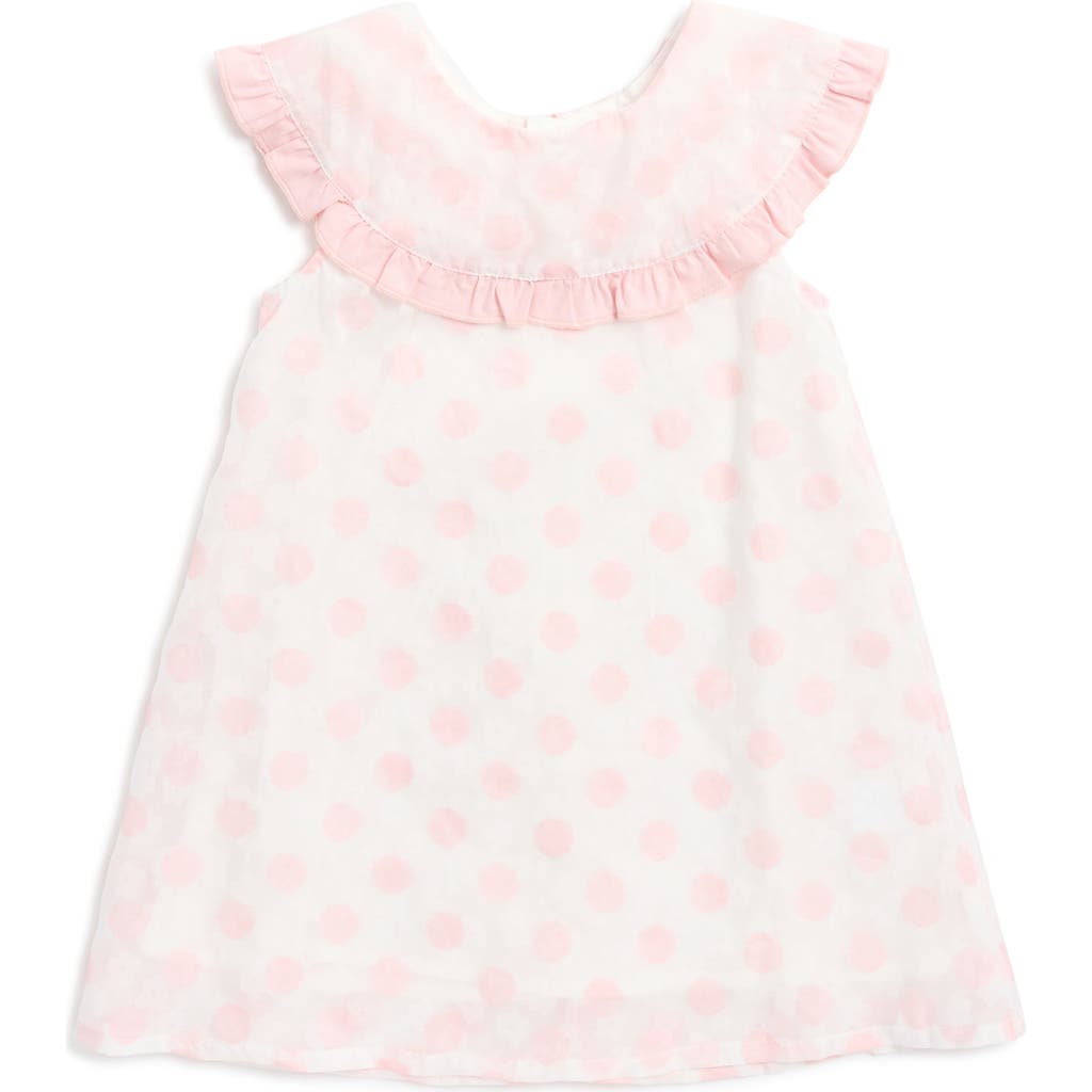 Doe A Dear Kids' Dotted Mesh Dress In Pink