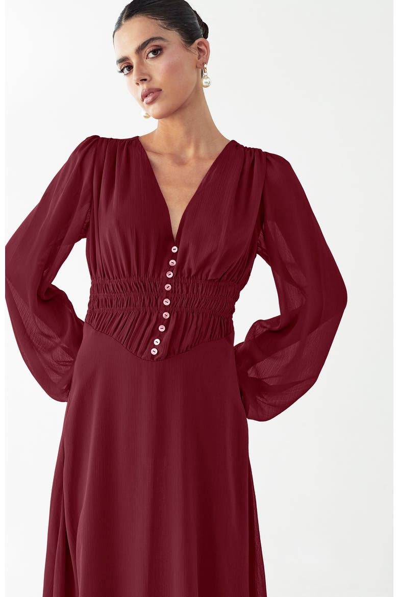 Tilly Maxi Dress, Alternate, color, Sangria
