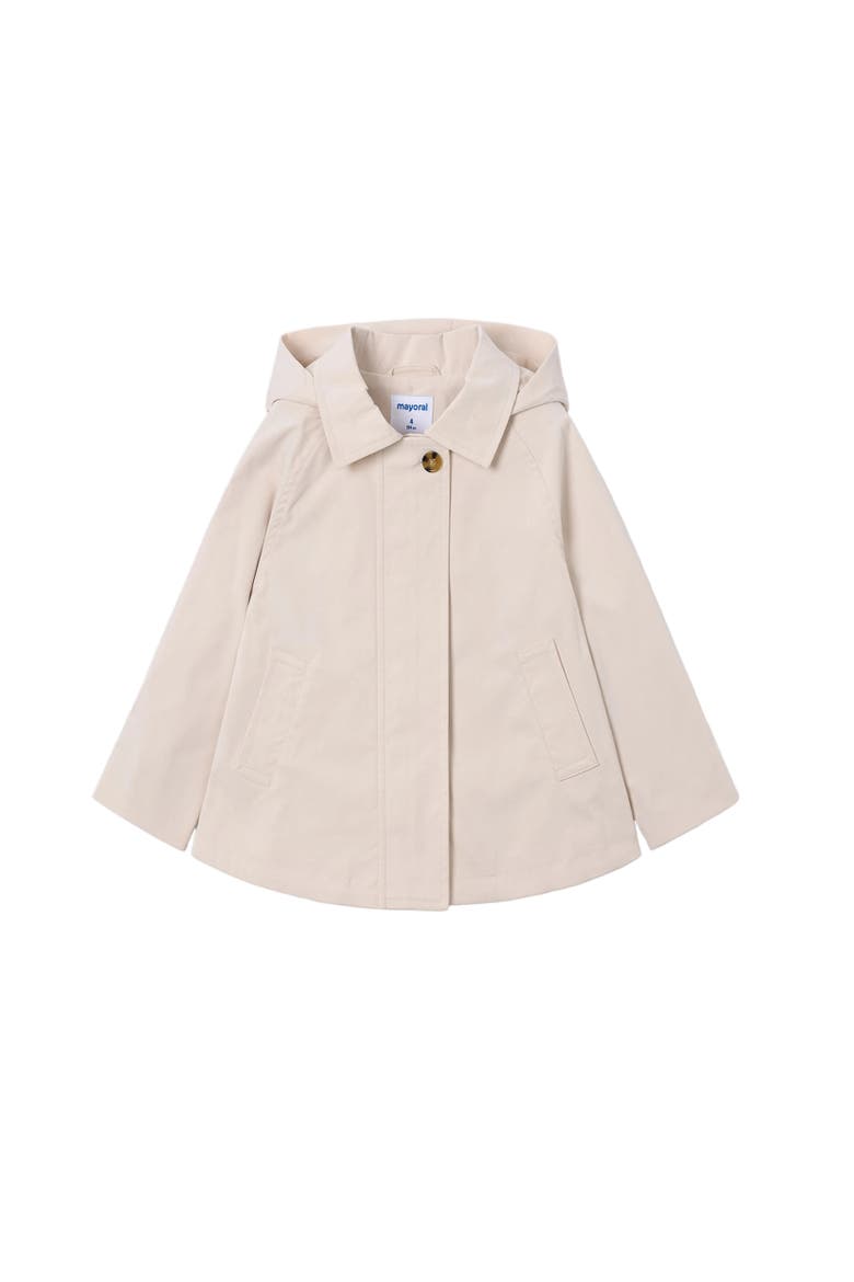 Hooded Windbreaker, Main, color, Light Beige