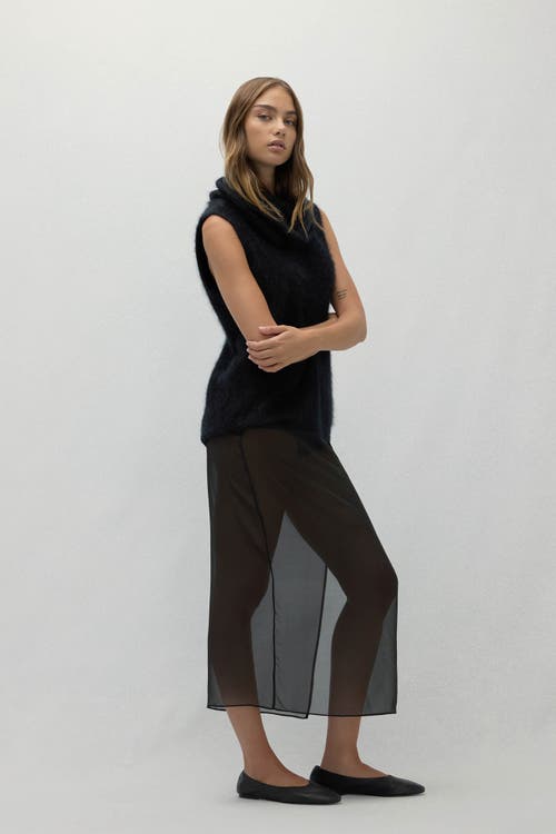 Naked Cashmere Chiara Sleeveless Turtleneck Sweater In Black