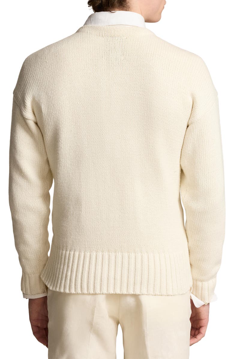 Polo Ralph Lauren Patchwork Cotton Crewneck Sweater, Alternate, color, 