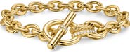 David Yurman DY Mercer® Toggle Chain Bracelet in 18K Yellow Gold with Diamonds, 12.7mm