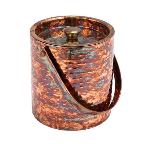 Hammered Oxidized Ice Bucket